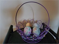 Basket of Isabel Bloom Easter Eggs
