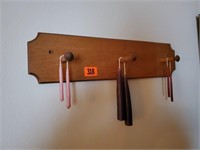 Peg rack, candles included