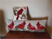 Cardinal pillows (2)