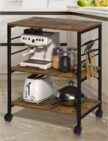 N4838  Cheflaud 3-Tier Kitchen Cart Bakers Rack