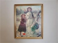 Antique snowman artwork
Printed in Germany