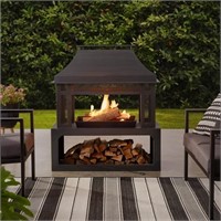 B8037  Outdoor Steel Fireplace 45