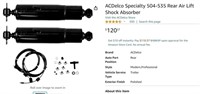 B8607  ACDelco Specialty Rear Air Lift Shock Kit