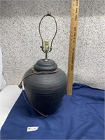 Brown Base Pottery Style Lamp