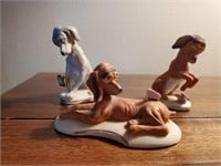 Dog statues (3)