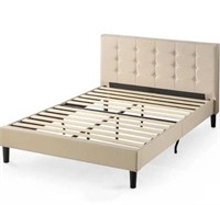 Zinus Upholstered Tufted Platform Bed - Queen