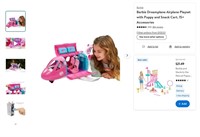 B1720  Barbie Dreamplane Playset 15 Accessories