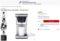 W6349  OXO BREW 8-Cup Coffee Maker - Stainless Ste