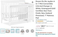 B2202 4-in-1 Mini Convertible Crib And Changer
