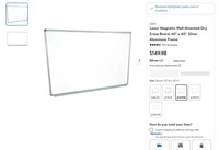 M8574  Luxor Magnetic Dry Erase Board 60 x 40
