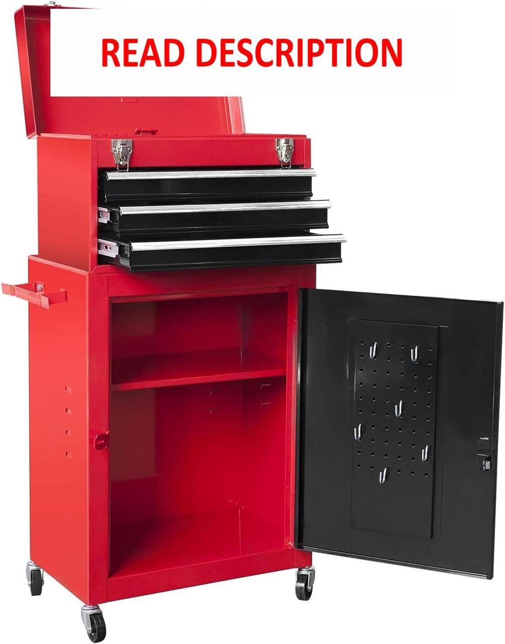 $109  HPDMC Tool Organizer - 3 Drawers Black&Red