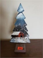 Hand painted holiday tree