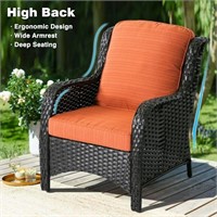 N4805 Wicker Patio Outdoor Two Chairs  End Table