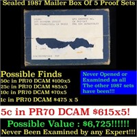 Original sealed box 5- 1987 United States Mint Pro