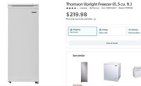 A591 Thomson Upright Freezer - White TFRF690