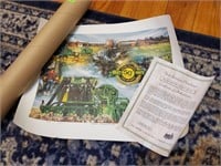 John Deere 50 year commemorative poster
with