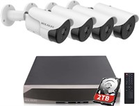 5MP PoE Security Camera System 4pcs