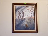 Pheasant Hunters artwork
Framed painting by