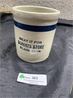 Schori’s Store Elgin, Iowa Adv Beater Jar