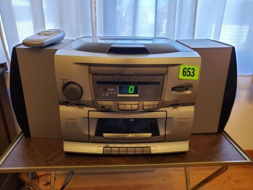 Audiobox stereo
cassette recorder, CD player