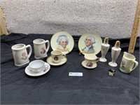 George & Martha Washington plates, Cups & saucers