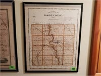 Framed Boone County Topographical Map