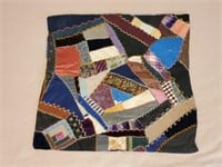 Crazy quilt
Hand pieced, hand quilted
19" x 20"