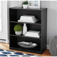 B8551  3-Shelf Bookcase with Adjustable Shelves