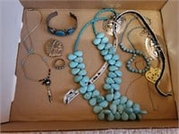 Southwestern, turquoise jewelry lot