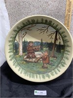 Folk art painted bowl by Diane Weston