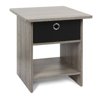 W2075  Furinno Dario End Table French Oak Grey