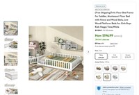 E7719  Toddler Floor Bed Frame