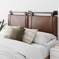 B1124 Harlow in. King Wall Mount Faux Leather