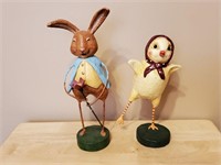 Spring rabbit, chick sculptures (2)
by Lori