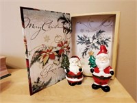 Santa Claus trinket boxes (2), holiday storage