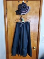 Prairie skit, bonnet
skirt size medium