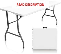 $85  5ft Folding Table  Indoor Outdoor Heavy-Duty
