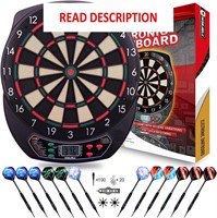 WIN.MAX Electronic Dart Board Set with 12 Darts