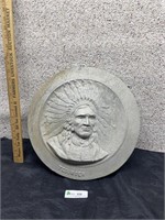 Tecumseh Round Metal Sign