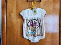 Feed sack baby outfit