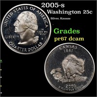 Proof 2005-s Washington Quarter 25c Grades GEM++ P