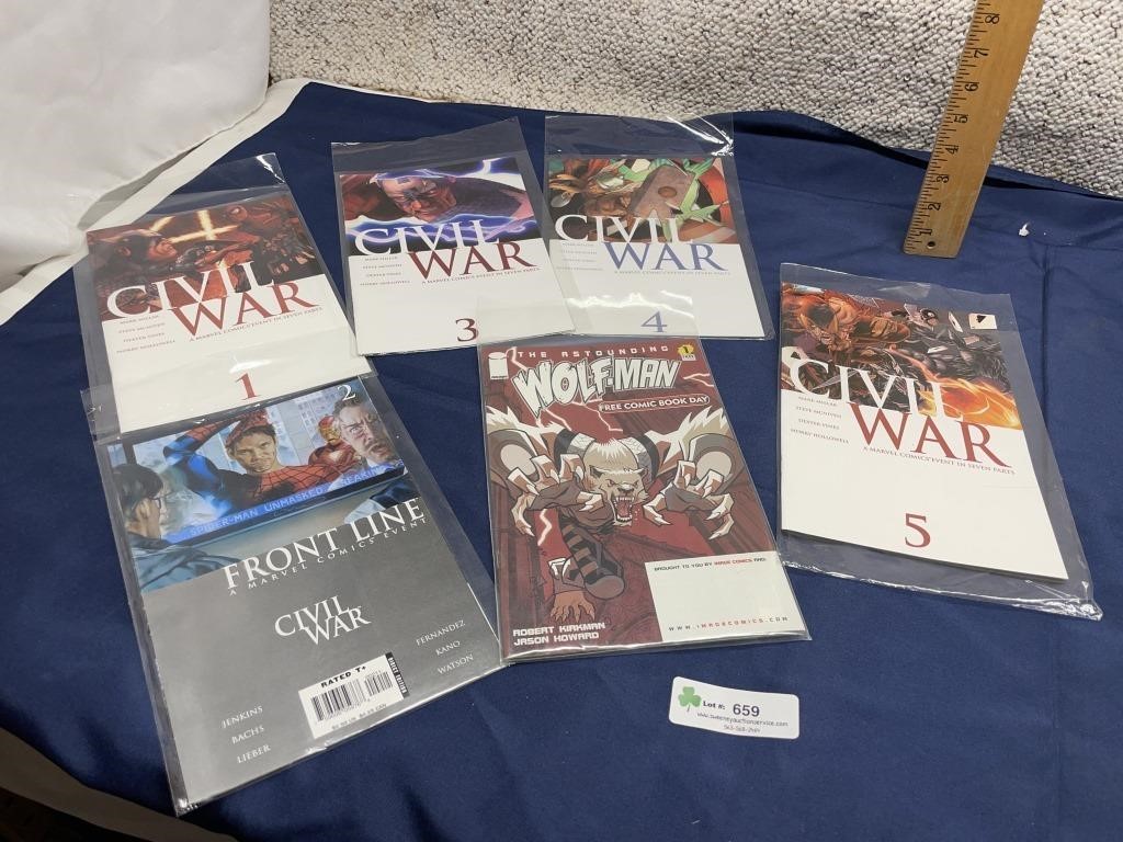Civil War Comics Event Books & Wolf-Man