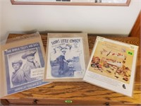 Roy Rogers advertisements (3)
Set of 3 ad prints
