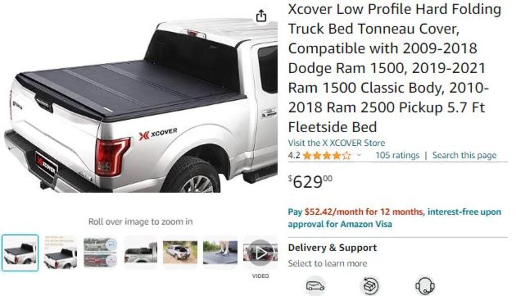 B2278 Xcover Hard Folding Truck Bed Tonneau Cover