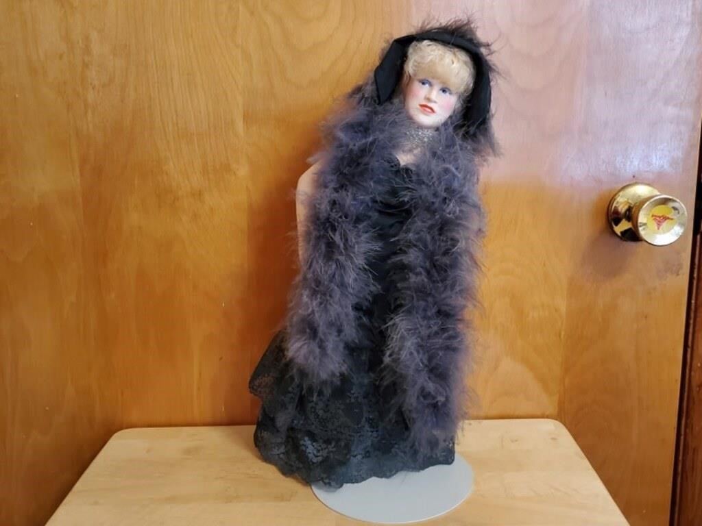 Mae West porcelain doll