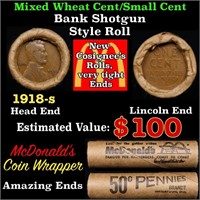 Lincoln Wheat Cent 1c Mixed Roll Orig Brandt McDon