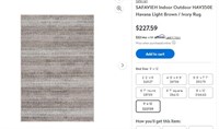 R423 SAFAVIEH 9 x 12 Light Brown / Ivory Rug