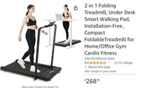 B2099 2 in 1 Folding Treadmill Smart Walking Pad