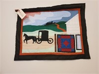 Amish quilted wall hanging