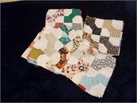 Scrap bowtie quilt blocks (20+)